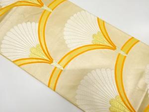 アンティーク　青海波に菊模様袋帯（材料）